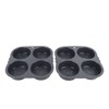 4 Cup Hamburger Bun Pan Dishwasher Safe Silicone Hamburger Bun