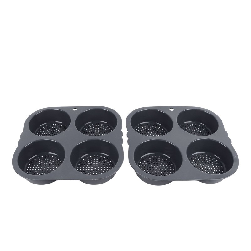 4 Cup Hamburger Bun Pan Dishwasher Safe Silicone Hamburger Bun