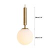KCO Lighting Globe Pendant Light 1-Light Modern Hanging Lights Glass