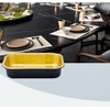 Heavy Duty Aluminum Pans with Lids Double Thick Black Gold