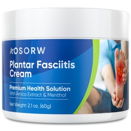 AOSORW Plantar Fasciitis Relief Cream - Natural Herbal Formula for Foot, Heel Spur, Ankle, Leg & Hand Discomfort - Premium Health Care Products - 60g / 2.1 Oz (Pack of 1)