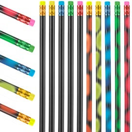 Outus 15 Pieces Color Changing Mood Pencil Bulk with Eraser 2B Wooden Heat Activated Fun Pencils Assorted Colors Thermochromic Pens Gifts for Prizes Birthday Gift Party Favors
