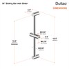 Shower Slider bar 18 Inches with Adjustable Handheld Shower Head