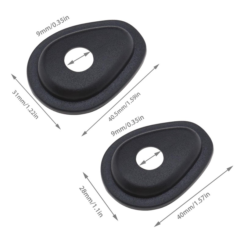2 Sets Motorcycle Indicator Adapter Plates Compatible with Yamaha MT07