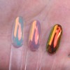 Polvo de Uñas Cromado Holográfico Espejo de Dona Glaseada Aurora