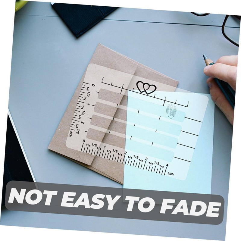 DOITOOL 12pcs Calligraphy Stencils Multi Functional Plastic Rulers for Journaling