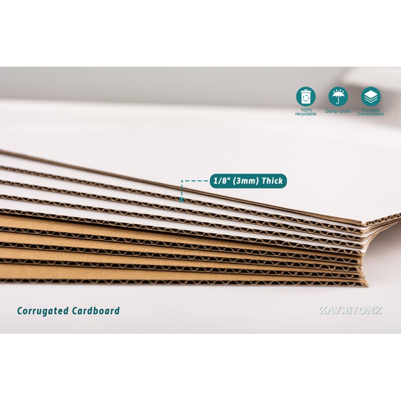 kayritonz Triangle Mailing Tube, 18.25x3x3 inch Cardboard Box, 25-Pack