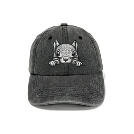 Horpe Squirrel Lover Baseball Hats, Gifts for Chipmunk Cottagecore Fans, Cute Foreast Animal Cap for Man Women, Embroidered Nature Themed Dad Hat