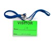 Hycodest Visitor Pass Stickers Identification Labels Fluorescent Label (Green)