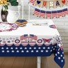 bnhjsdw 4th of July Tablecloth American Flag and Star Table