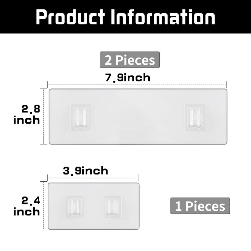 Youvip 3 Pack Shower Caddy Adhesive for Replacement,Adhesive Strips Suitable