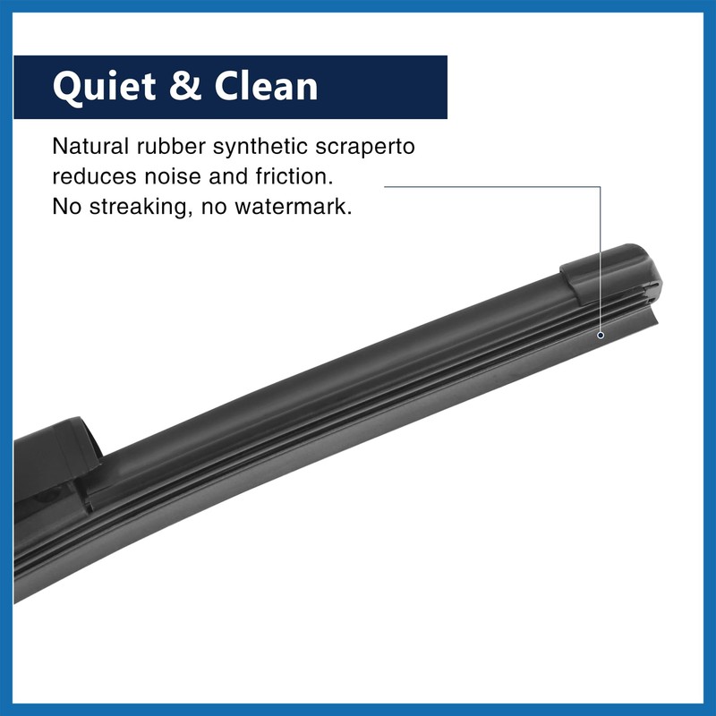A ABSOPRO Car Rear Windshield Wiper Blade Arm Set for