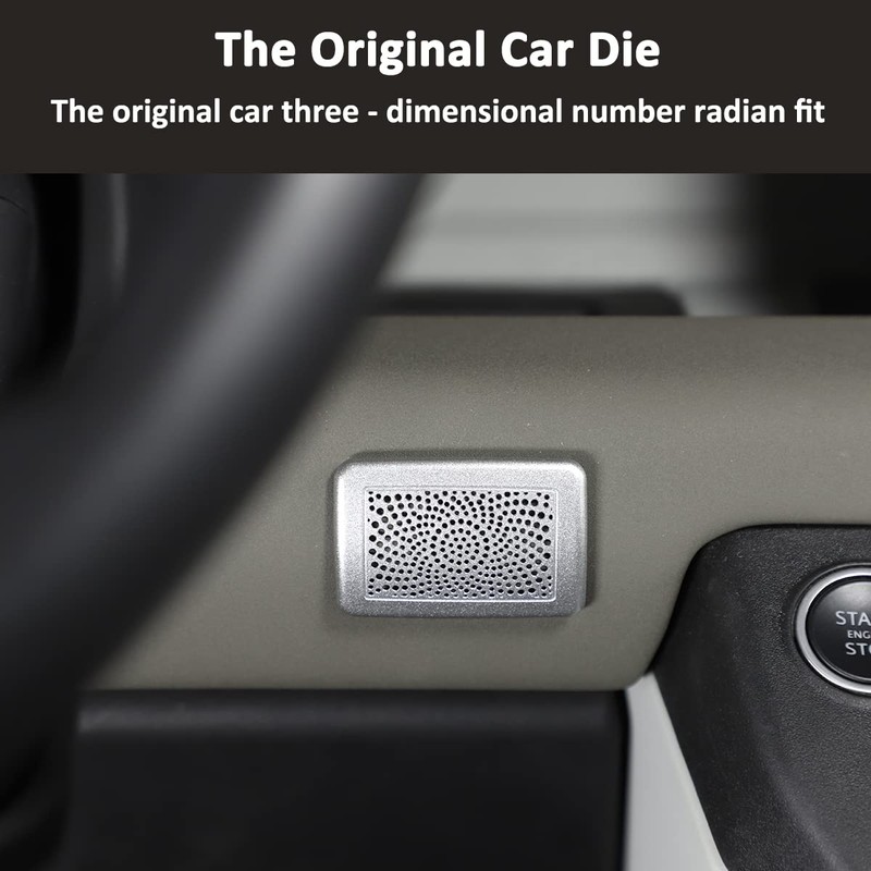 YIWANG Stainless Car Microphone Decoration Frame Cover Trim for Land