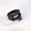 ringheart 3pcs Matching Rings His and Hers Ring Couple Rings