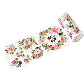 Pinkfresh Studio Washi Tape 4"X11yd-Blossoms & Berries PF118221