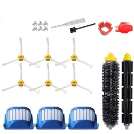 Accessories for iRobot Roomba 600 Series 675 677 692 671 694 691 614 615 635 676 670 645 655 690, 500 Series 595 585 564 552 Replacement Parts Include 3 Filter, 6 Side Brush, 1 Bristle Brush