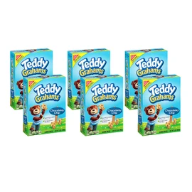 Teddy Grahams Chocolatey Chip Graham Snacks, 6 - 10 oz Boxes
