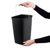 KADAX Lidless Bin with Movable Metal Handle, Robust Waste Bin,