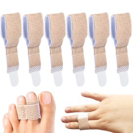 6 Pcs Hammer Toe Straightener,Hammer Toe Separators Splint,Hammer Toe Splints,Crooked Toes & Overlapping Toes,Protecting Curved Toes and Hammertoes,Toe Cushioned Bandages for Correcting Hammer Toes