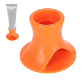 Liquid Glue Holder, Needle Tip Glue Bottle Stand with Stable Base Craft Glue Holder Craft Glue Bottle Holder for Various Glue Containers (Orange)