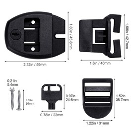 ZZHXSM 4 Sets Spa Hot Tub Cover Plastic Clip Black Locking Repair Kit Suitable for Spa Centres and Hydrotherapy Cover