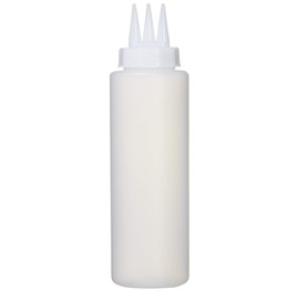 Kanda 068128 Dispenser, Condiment Container, Sauce, 3 Holes, 9.1 fl oz (270 ml), Commercial Use, White