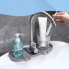 Wasserhahn Abtropfmatte Silikon, Wasserhahnmatte Küchenspüle mit 3 Replacement Sizes Abtropfmatte,