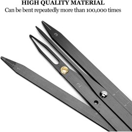 Regla de cejas Microblading Tatuaje Regla de cejas Medición de posicionamiento Calibradores de tatuajes Herramienta de medición de cejas Proporción dorada Maquillaje Herramienta simétrica Accesorio(negro)