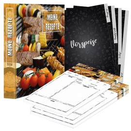 PRICARO Recipe Folder Complete Set "BBQ", A4, 8 Pieces