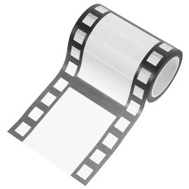 ifundom Roll Filmstrip Ribbon Filmstrip Decorating Material Film Strip Border Tape Movie Decoration Film Border Roll Movie Party Decor