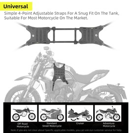 Rhinowalk Motorcycle Tail Bag Base, Universal Saddle Bag Mount Base for Motorcycle, ATV