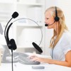 BE-TOOL Cuffie telefoniche con microfono, cuffie fisse con jack RJ11,