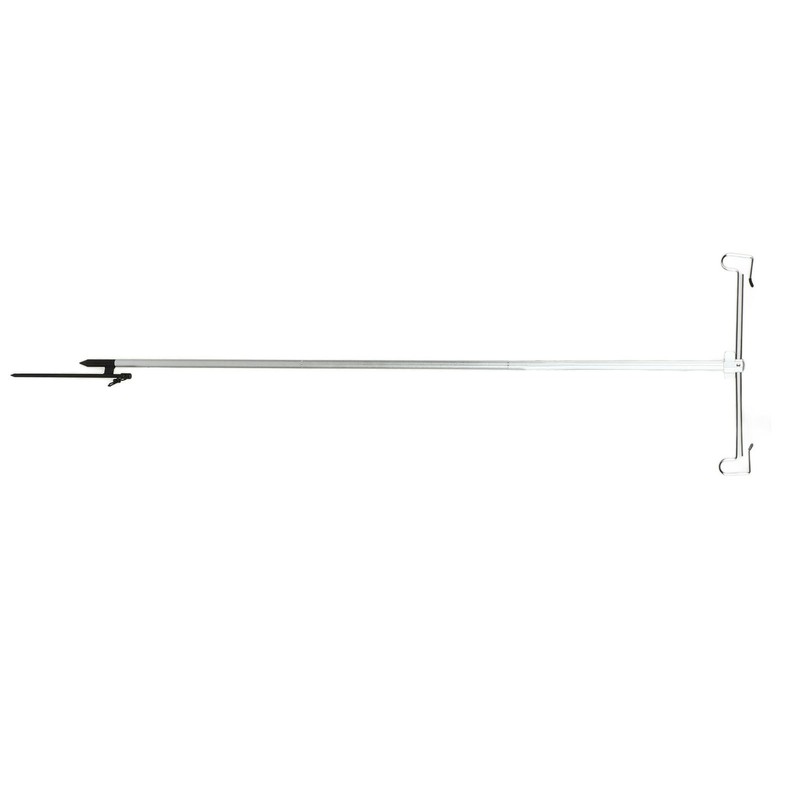 Camping Lamp Pole Retractable Double Light Hooks Retro Style Metal