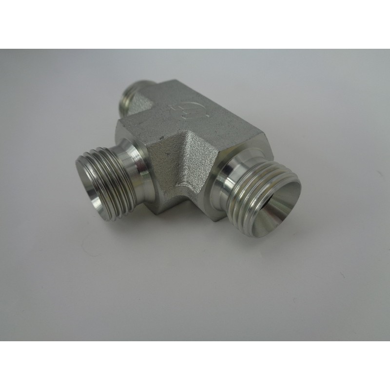 Hydraulic bsp 3 Way Male Equal Tee, 60 deg Cone