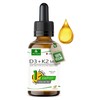 MoriVeda Vitamin D3 + K2 Drops 50 ml, High Dosage,