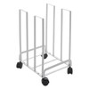 BFECGDXT Carton Storage Rack, Portable Carton Stand with Wheels, Cardboard