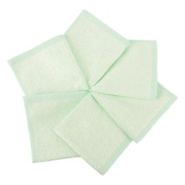 Ko&Pro 100% Bamboo Cloths, Set of 6, 25 x 25 cm in Green, Multi-Purpose Cleaning Cloths for High-Gloss Kitchens, Bathroom, Household, Kitchen & Streak-Free Windows, Includes DIY Recipe Collection
