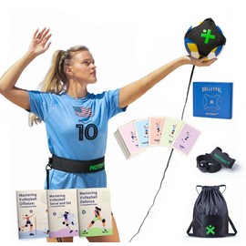 MOTOMY™ Volleyball Training Equipment Aid ‘VolleyPal’ – Solo Rebounder Trainer for Serve, Spike, Set & Pass; Indoor and Outdoor Practice Gear Gifts for Beginners & Experts