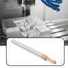 Briny River 2Pcs 3mm Ball Nose End Mill AlTiN Coated