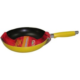 Bene Casa Fry Pan 10" Nonstick Assorted Colors (Yellow, Orange, Green)
