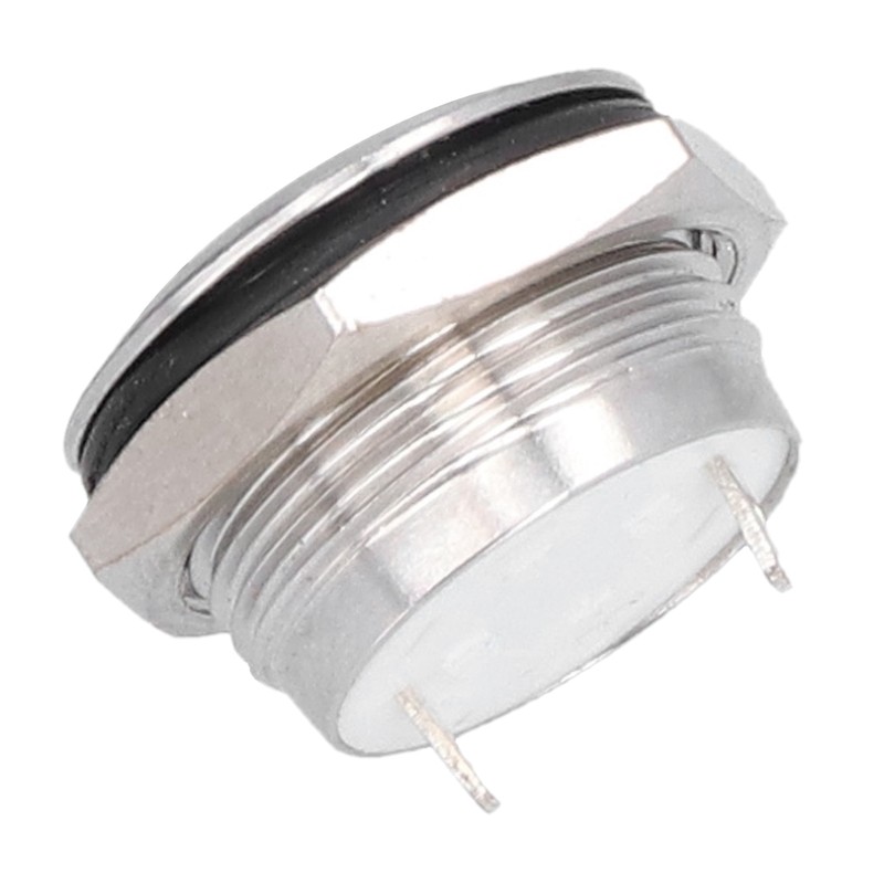 5Pcs Flat Top Button Switch Stainless Steel Waterproof Screw Terminal