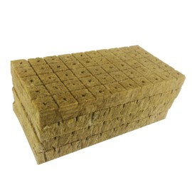 STEELMIGHT 200pcs Rock Wool Cubes 1" Hydroponic Cultivation System Seedling Kit Absorbent Home Use