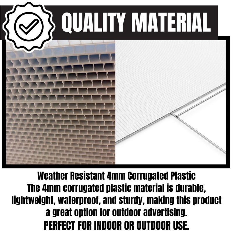 Custom Billboard Sign, Extra Large Yard Sign, 48 x 48