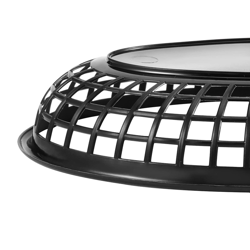 JAPCHET 60 Pack 8.8x5.5 Inch Black Fast Food Baskets, Oval