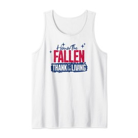 Honor The Fallen Military Memorial Day Flag Tank Top