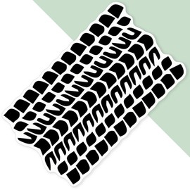 Extra Large 460mm 'Tyre Tread' Permanent Sticker Decal for Cars/Windows/Bins/Walls (DW00046816)