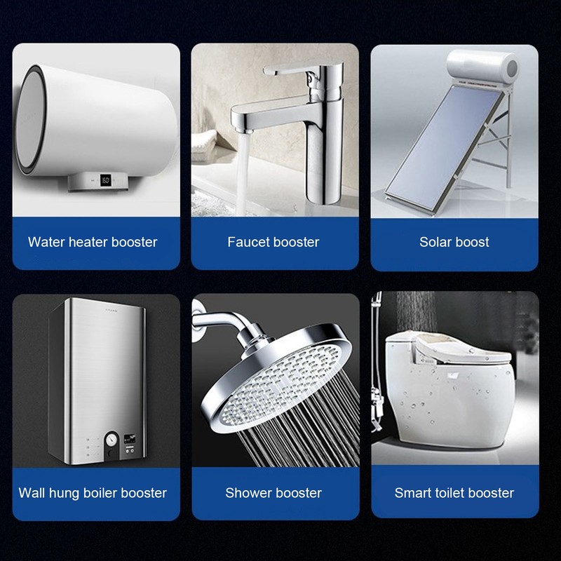 Booster Pump Automatic Water Pressure Shower Boosting Recirculating Wall Mount