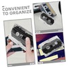 Operitacx 1set High Transparency Cassette Tape Storage Holders Stylish Clear