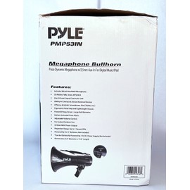 Pyle Megaphone Bullhorn PMP53IN, 50 Watt, With Mic and Siren