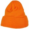 Heavy Knit Beanie Winter Hat, orange